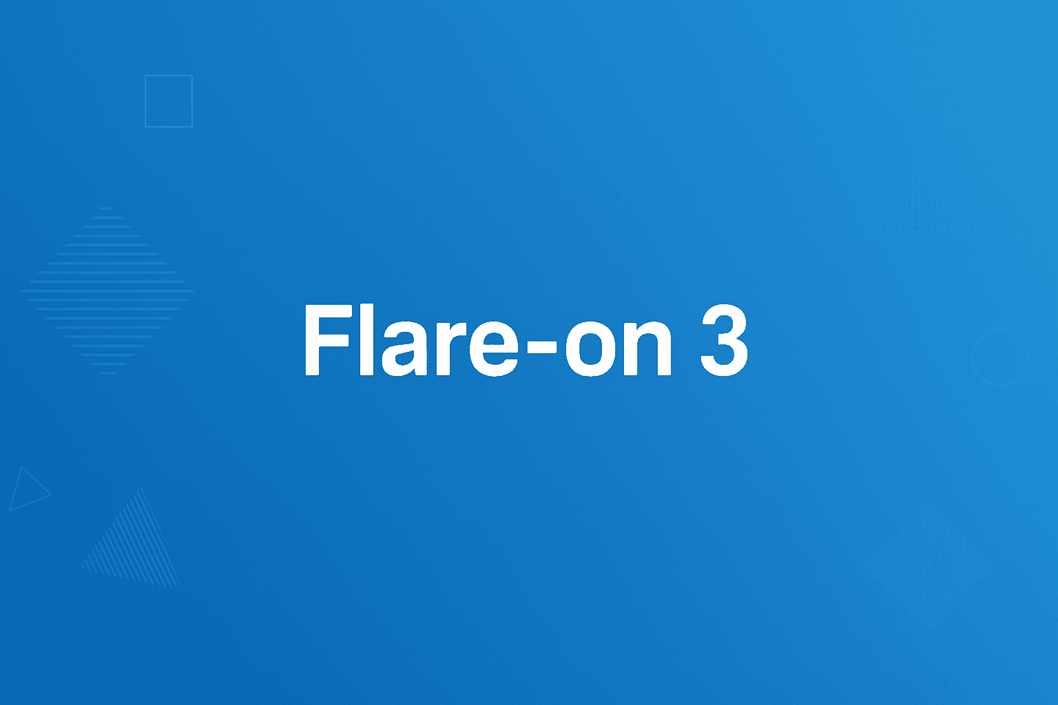 CyberDefender: Flare-on 3 Lab Challenge Writeup
