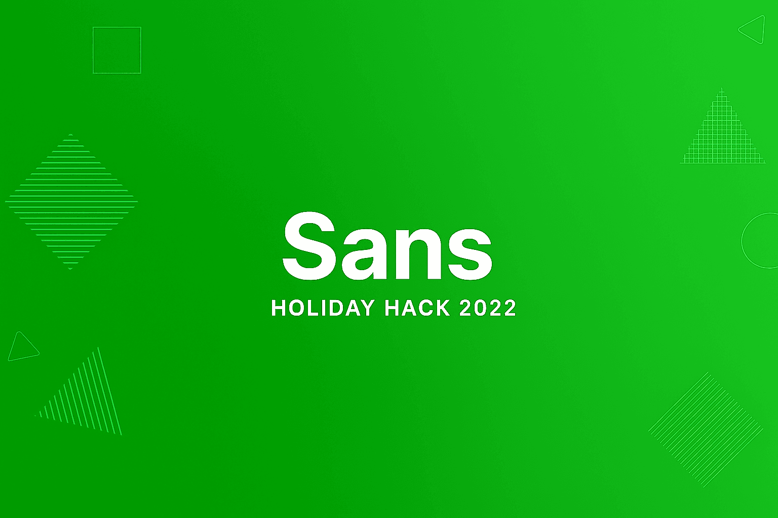 Sans:Holiday Hack 2022 Challenge